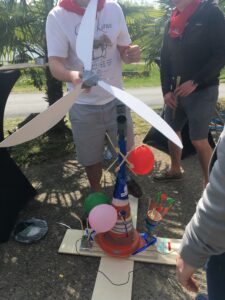 IMET Team Building Event build a wind turbine